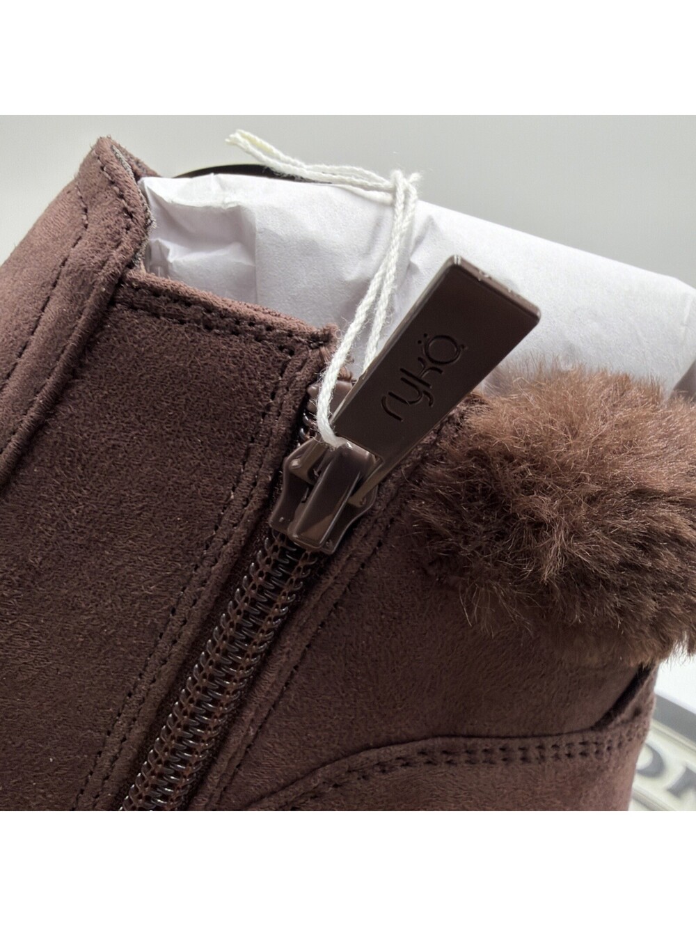 Ryka Women's Amaze Zip Short Boots Chicory Brown 7.5 W NWT - Picture 5 of 9